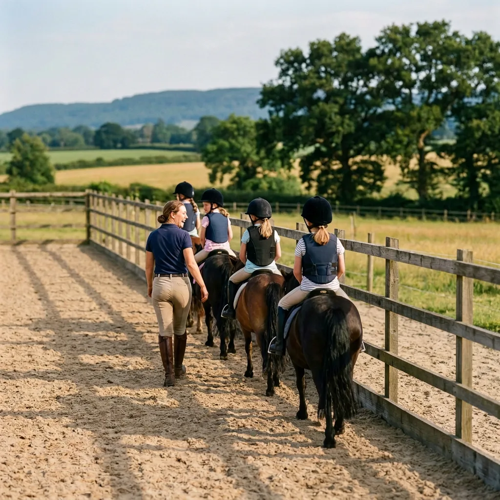 Cours de poney à Pommiers-en-Forez, Loire